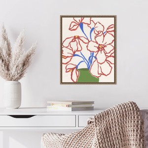 Amanti Art Petal Perimeter Bouquet I by June Erica Vess Framed Wall Art Print - 1 of 4