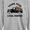 Boys' - Instant Message - Thank Your Local Farmer Long Sleeve Graphic T-Shirt - 2 of 4