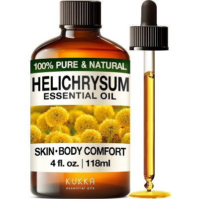 KUKKA Helichrysum Essential Oil for Skin, Relaxation - 4 fl oz