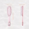 Unique Bargains Women's Bling Travel Wet Hair Brush Pink 1 Pc - 4 of 4