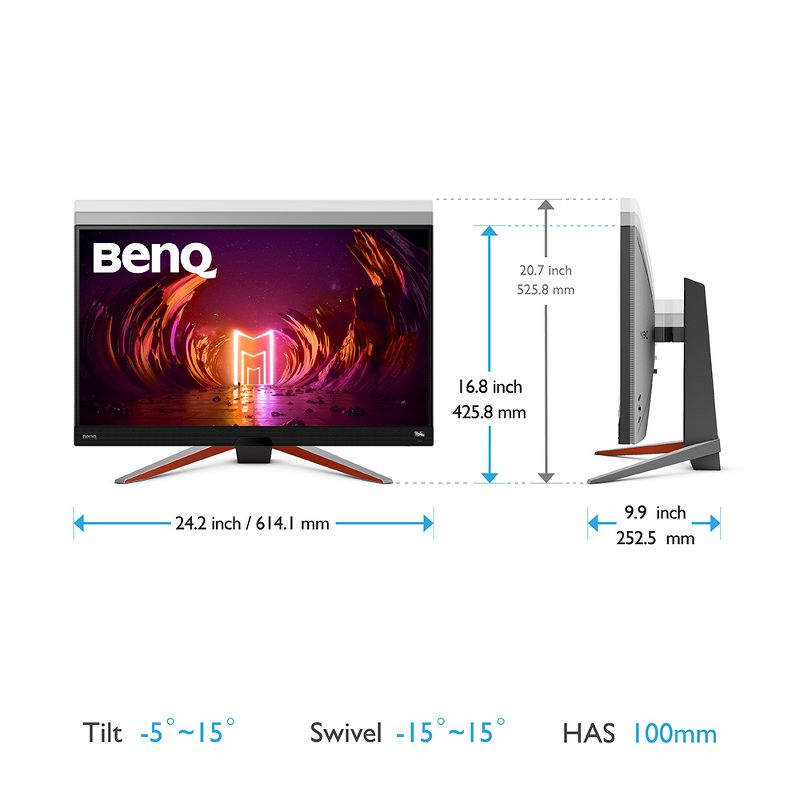 BenQ MOBIUZ EX2710S 27" Full HD LED Gaming LCD Monitor, 5 of 9