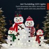 Best Choice Products 2D Lighted Snowman Family Set Outdoor Yard Décor w/ LED Lights - 3 of 4