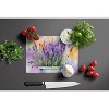 NEW Lavender in Watercolor Glass Cutting Board Decorative Tempered Glass Kitchen Cutting and Serving Board Large Size Chopping Board - 3 of 4
