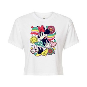 Women's - Disney - Mickey & Friends Cropped Graphic T-Shirt - 1 of 4