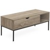 Monarch Specialties Coffee Table 42" L Rectangular Cocktail Lift-top Dark Taupe Black Metal Contemporary Modern - 3 of 4