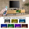CAVINAS Modern TV Stand Media Console with 4 Cabinets and Open Shelves for TVs up to 80" for Living Room - 3 of 4