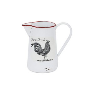 Cheung's Lavinia Lacquered Style Chicken Themed Pitcher Decor - 1 of 4