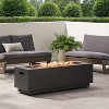 GDFStudio Jasmine Outdoor 50,000 BTU Rectangular Iron Fire Pit Table - 2 of 4