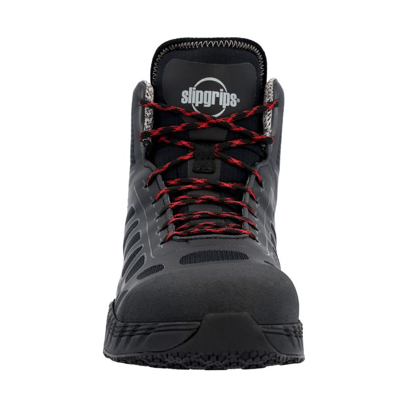 Men's SlipGrips Alloy Toe EH Puncture-Resisting Waterproof Hi-Top Athletic Work Shoe, SLGP040, Black, 3 of 8