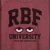 Women's - Instant Message - RBF University Lightweight French Terry Wide Neck Long Sleeve Graphic Shirt - 2 of 4