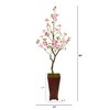 Nearly Natural 5-ft Cherry Blossom Artificial Tree in Decorative Planter - 2 of 4