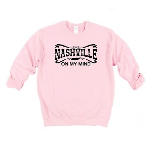 Simply Sage Market Women's Graphic Sweatshirt Nashville On My Mind - 1 of 1