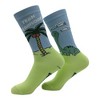 Crazy Dog Women's Team Herbivore Socks Funny Sarcastic Dino Graphic Novelty Footwear for Ladies - 2 of 4
