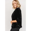 Velvet Jackets for Women's 3/4 Sleeve Open Front Velvet Cardigan - 2 of 4