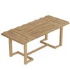Resenkos Computer Desk, Office Desk, Study Desk,63" Computer Desk, Wood Executive Desk Study Writing Table,Rustic Brown - 3 of 4