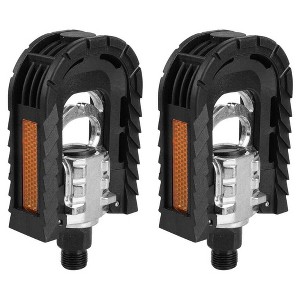 Aghana Digitals Bike Pedals Bicycle Folding Pedal Aluminum Alloy Mountain MTB Foot Pedal Set - 1 of 4