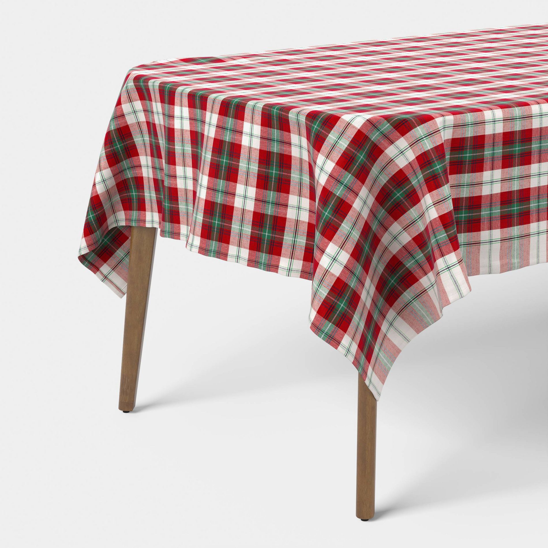 120"x60" Plaid Tablecloth Cardinal Red - Threshold™