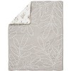 Sweet Jojo Designs Boy or Girl Gender Neutral Unisex Baby Crib Bedding Set - Botanical Floral Leaf Linen Beige and Off White 4pc - 3 of 4