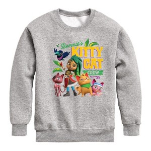 Boys' - Santiago of The Sea - Kitty Cat Crew Graphic Long Sleeve Fleece Sweatshirt - 1 of 4