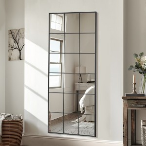 SpassWay Black/Gold Accent Wall Mirror Ornate Full Length Mirror for Living Room Bedroom Entryway - 1 of 4