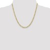 Black Bow Jewelry 4.75mm 10k Yellow Gold Hollow Figaro Chain Necklace - 2 of 4