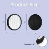 Nispira Replacement Filter for Pure Enrichment PureZone Halo Air Purifier Model PEAIRDSK, 2-in-1 True HEPA Activated Carbon Pre filters, 1 Pack - 2 of 4