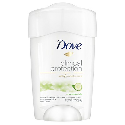 Dove Clinical Protection Cool Essentials Antiperspirant & Deodorant Stick - 1.7oz - Trial Size