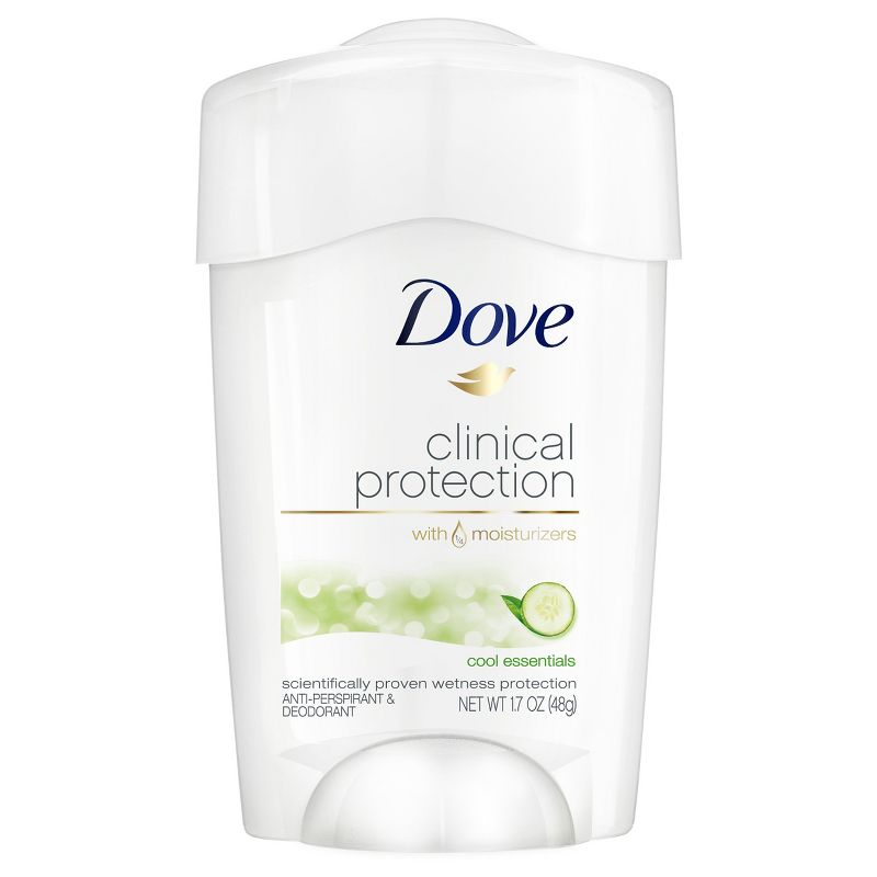 Dove Beauty Clinical Protection Cool Essentials Women&#39;s Antiperspirant &#38; Deodorant Stick - 1.7oz, 1 of 9