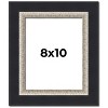 PosterPalooza | Photo Size Embellished Black Picture Frame - UV Acrylic, Foam Board Backing, Hanging Hardware - 2 of 4