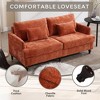 NicBex Modern Loveseat Sofa Upholstered Love Seat Couches with Wood Legs 2-Seat Comfy Sofa with Soft Cushion for Bedroom,Living Room - 4 of 4