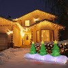 LuxenHome 8.2Ft Long Christmas Tree Inflatable with Festive Disco and Flashing Lights Multi-Color - 4 of 4