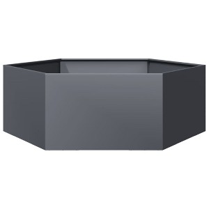 vidaXL Garden Planter Anthracite Steel Large Durable Garden Planter - 1 of 4