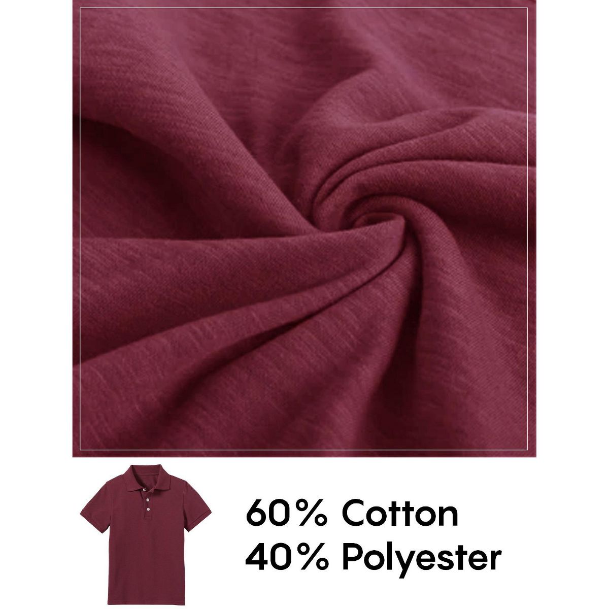 Galaxy by Harvic Boy's School Uniform Polo-5 Pack - thumbnail 8
