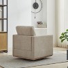 CAVINAS 360-Degree Modern Swivel Accent Chair, 30.7" Square Upholstered Lounge Chair with Chenille Fabric and Thick Cushion - 4 of 4