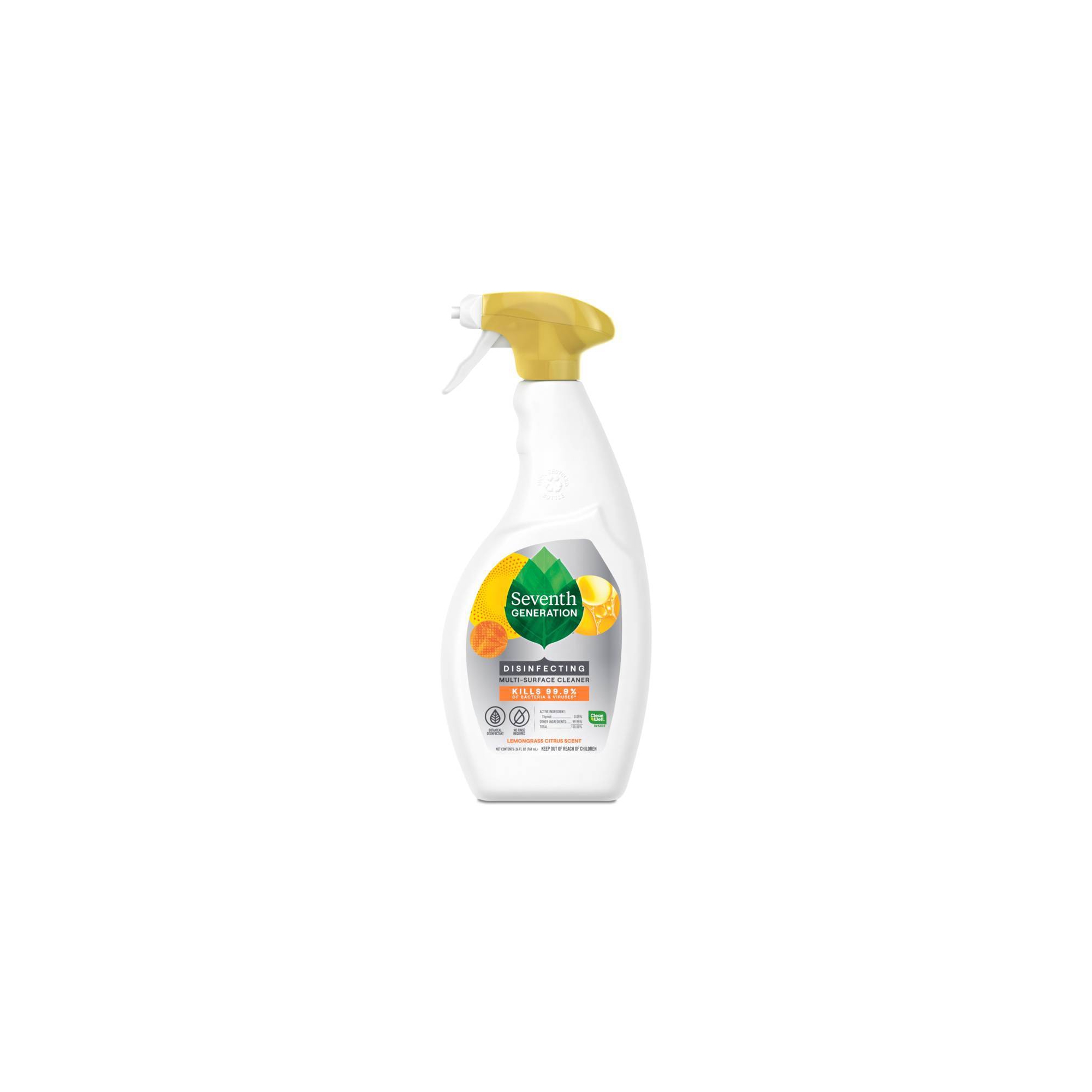 Seventh Generation Lemongrass Citrus Disinfecting Multi-Surface Cleaner - 26oz