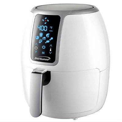 Brentwood Small 1400 Watt 4 Quart Electric Digital Air Fryer with  Temperature Control in Black