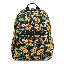 Vera Bradley Women's Recycled Cotton Campus Backpack Sunflowers