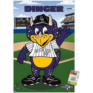 Trends International MLB Colorado Rockies - Dinger Unframed Wall Poster Prints - 1 of 4