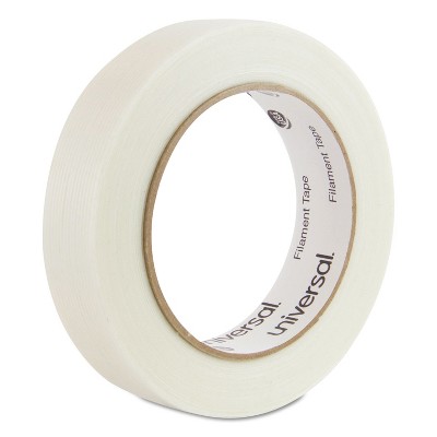 Universal 165# Medium Grade Filament Tape 24mm x 54.8m 3" Core Clear 78001