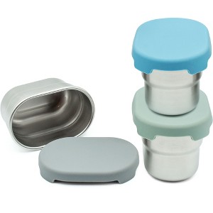 WeeSprout Stainless Steel Food Storage Containers – Set of 3 (3 oz, 6.10 oz, 12.85 oz) - 1 of 4