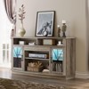 70 Inch TV Stand for Living Room - Farmhouse Large Entertainment Center with Storage - 4 of 4