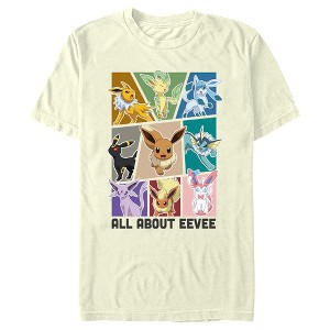 Men's Pokemon All About Eevee Eeveeloution T-Shirt - 1 of 4