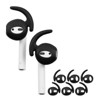 Insten 3 Pairs Ear Hooks Compatible with AirPods 1 & 2 Earbuds, Anti-Lost EarHooks Accessories (Not Fit in Charging Case) Black - image 2 of 4