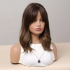 Jessie's Wig 14 Inch Short Wavy Synthetic Wigs Dark Brown 1 Pc/Pack - 4 of 4