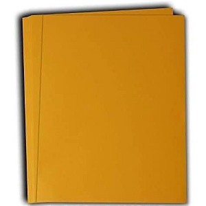 Hamilco Colored Cardstock Paper 11x17" Sun Gold Color Card Stock Paper 50 Pack - 1 of 4