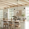 Progress Lighting Winslett 3-Light Semi-Flush Mount, Matte Black, Seeded Glass Shade - 4 of 4