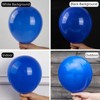PartyWoo Balloons Royal Blue Dark Matte 18 12 10 5 Inch 100 pcs - 3 of 4