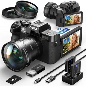 NBD Digital Camera 5K 64MP 16X Optical Zoom Camera for Photography