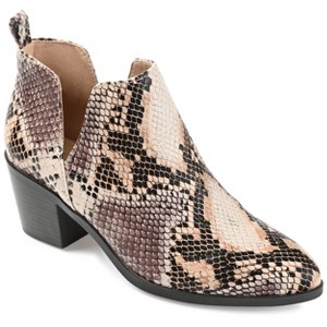 Journee Collection Womens Lola Pull On Stacked Heel Booties - 1 of 4