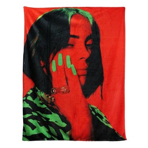 Just Funky Billie Eilish 45 x 60 Inch Fleece Throw Blanket - 1 of 4